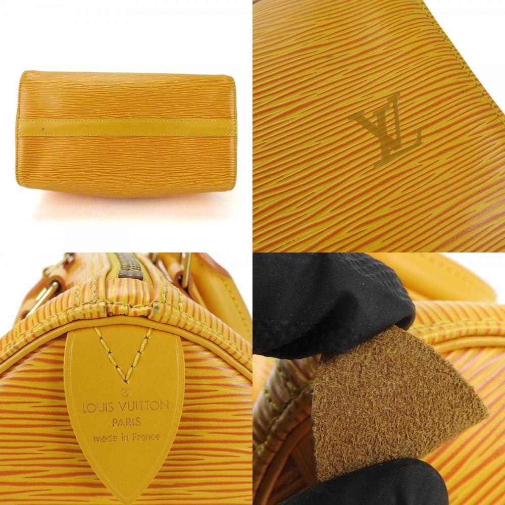 LOUIS VUITTON Handbag Speedy 25 M43019 Epi Leather Tassili Yellow Women's - Picture 4 of 10